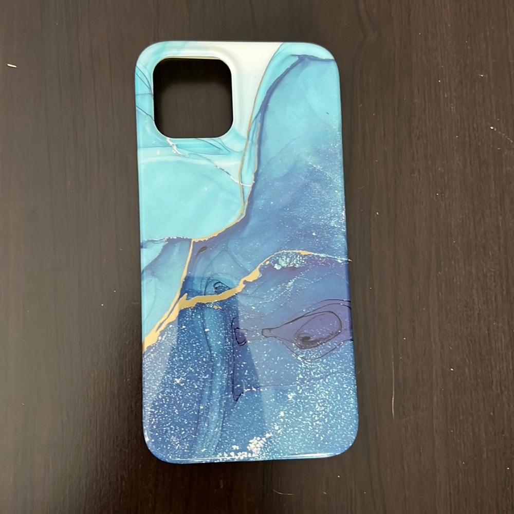 Gviewin- iPhone 12 Pro - Navy Blue Marble